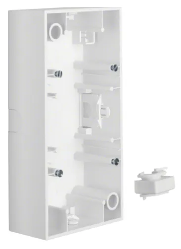 Surface mounted housing 2gang s1 polar white