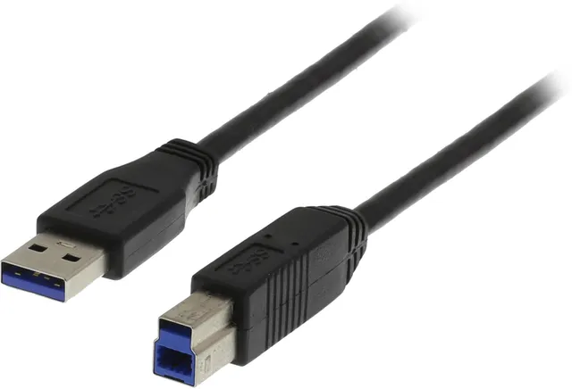 USB 3.0 A till B ha-ha Svart 2 m