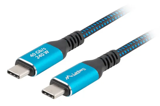 USB-C 4.0 till USB-C Kabel 240W 8K 60HZ - 1 Meter