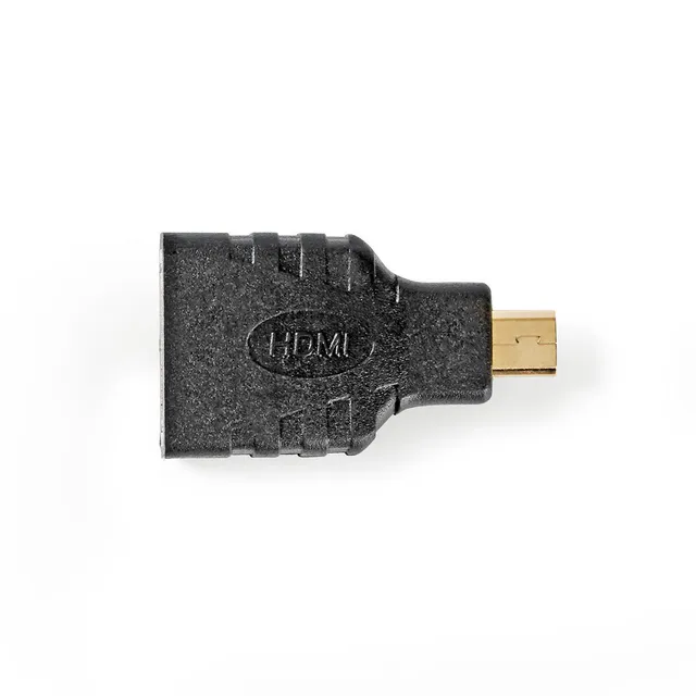 HDMI™ Adapter | HDMI™ Micro kontakt | HDMI™ Utgång | Guldplaterad | Rak | ABS | Svart | 1 st. | Låda