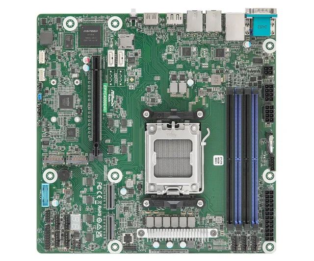 Rack EPYC4000D4U - motherboard - micro ATX - LGA1718 Socket - AMD X600 Moderkort - AMD X600 - AMD AM5 - DDR5 RAM - Micro-ATX