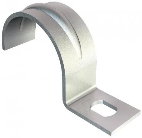 Kabelklämmor Ø4 mm 1-lapp skruvhål Ø4x6,5 mm elförzinkade (100 st.)