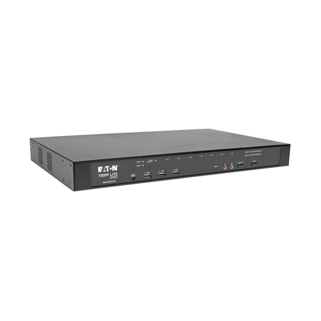 Eaton series 8-Port Cat5 KVM over IP Switch with Virtual Media - 1 Local & 1 Remote User 1U Rack-Mount TAA
