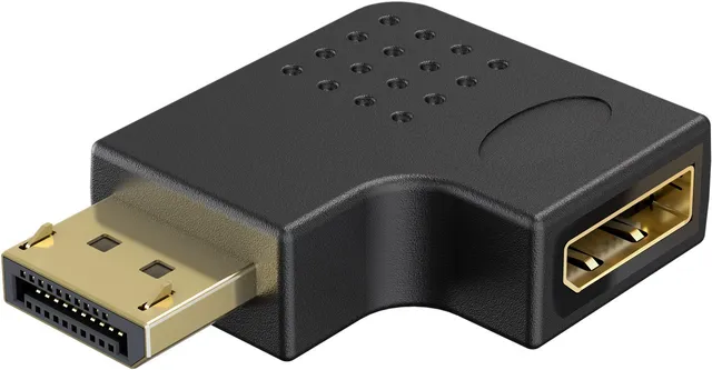 DisplayPort 90° vänstervinklad adapter