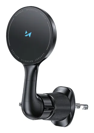 WCT5-6S4Y Car Holder with Qi/MagSafe 15W Inductive Charger for Air Vent - Black