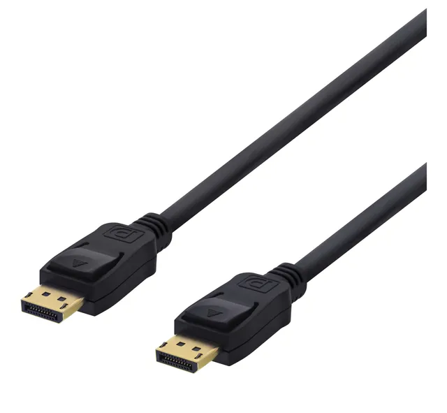 DisplayPort monitorkabel, 20-pin ha - ha, 15m, svart