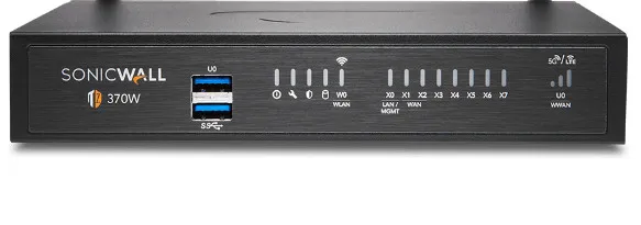 SonicWall TZ370 - Säkerhetsfunktion - 1GbE - ej återförs - skrivbord