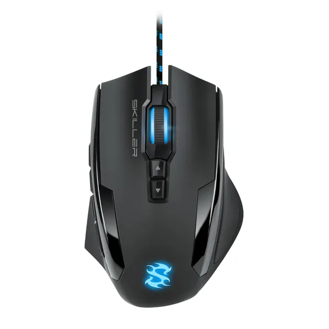SKILLER SGM1 - Mouse - Optic - 12 knappar - Svart