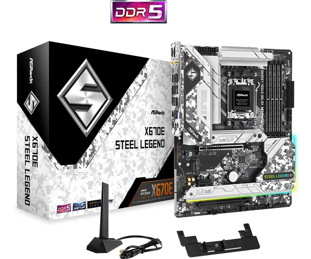 X670E Steel Legend Moderkort - AMD X670E - AMD AM5 - DDR5 RAM - ATX *DEMO*