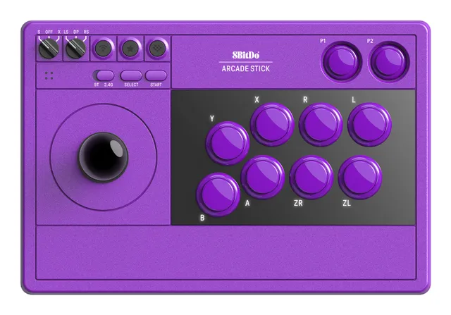 Arcade Stick for Nintendo Switch 1 & 2 - PC - Purple - Wireless Arcade stick - Nintendo Switch
