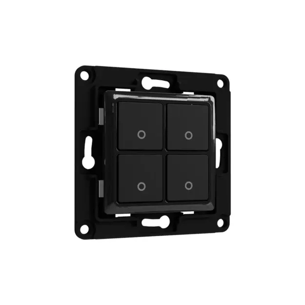 Wall Switch 4 - Black