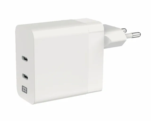 65W Dual USB-C Charger | Eco-Friendly PD for MacBook & iPhone