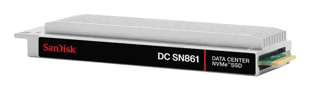WD Ultrastar DC SN861 WUS6A7676PKP8X3 - SSD - datacenter - 7.68 TB - inbyggd - E1.S 15mm - PCI Express 5.0 x4 (NVMe)