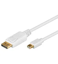 Adapterkabel för Mini DisplayPort™, Guldpläterad Mini DisplayPort plugg > Displayport™ plugg, 1 m