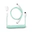 Anpassad Spiralformad Aviator 8K USB-kabel (mint)