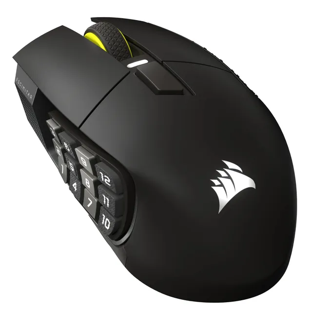 Corsair Scimitar Elite SE MMO Gun Metal Trådlös 33000 DPI