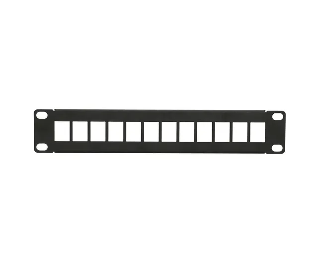 - Patch-panel - monterbar på stativ - UTP - RJ-45 X 12 - 10