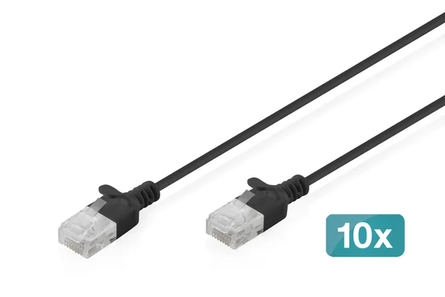 patch cable - black - Svart