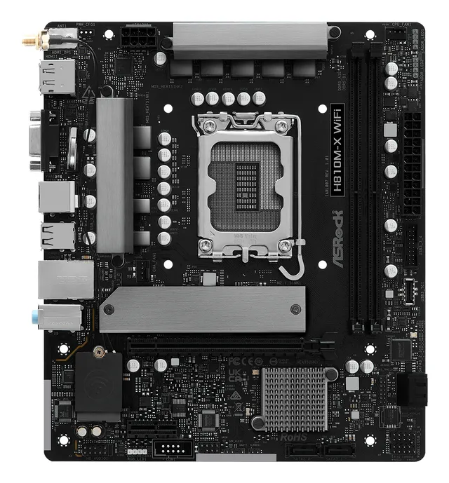 H810M-X WIFI Moderkort - Intel H810 - Intel LGA1851 - DDR5 RAM - Micro-ATX