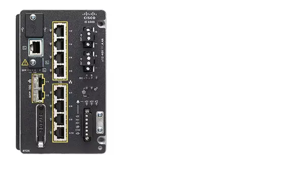 Catalyst IE3300 Rugged Series - Switch - Administrerad - 8 x 10/100/1000 + 2 x 1 Gigabit / 10 Gigabit SFP+ - DIN-skenmonterbar