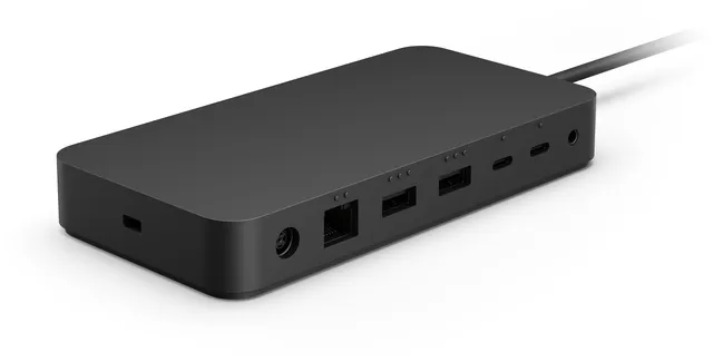 Surface Dock Thunderbolt 4, 2xUSB-C 96W PD, 2xUSB 3.2, 2.5GbE LAN, inkl. 165W AC-adapter