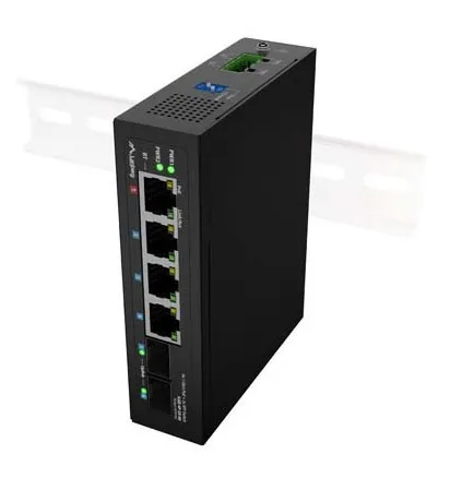 - switch - 4 ports - unmanaged - rack-mountable