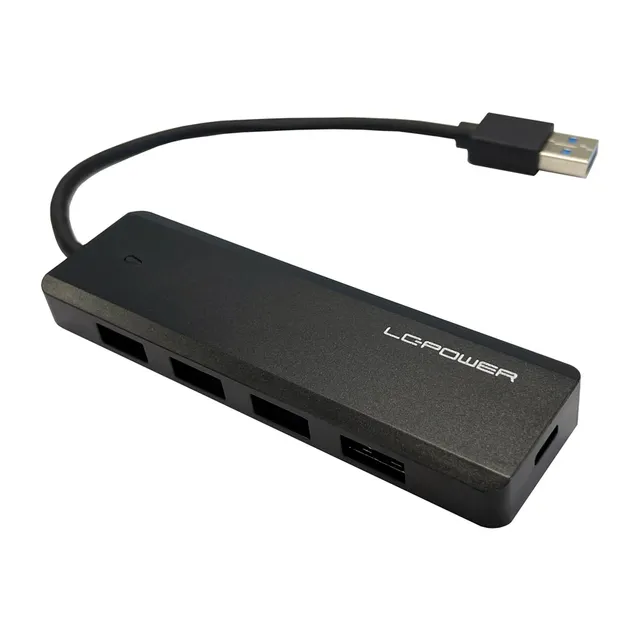 LC-HUB-U3-4-V2 - hub - 5 ports USB Hub - 5 porte - Svart