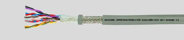 19119, Lågspänningskabel, Grå, Koppar, 0.5 mm ², 22 kg/km, -30 - 70 ° C