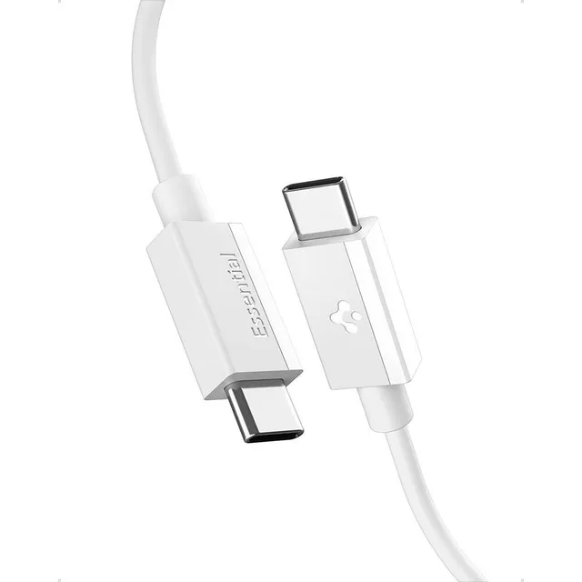Essential USB C to USB C 60W Cable - white EB6020CC