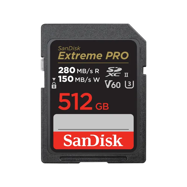 Extreme PRO - Flash-minneskort - 512 GB - Video Class V60 / UHS-II U3 / Class10 - SDXC UHS-II