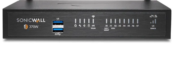 SonicWall TZ370 - Säkerhetsfunktion - 1GbE - skrivbord
