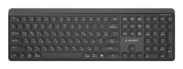 - keyboard - dual-mode pro-business slim full size - Cyrillic - black Input Device - Tangentbord - Cyrillic - Svart