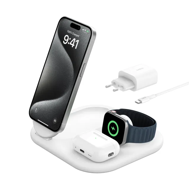 BoostCharge 3-in-1 - Trådlöst laddställ - m