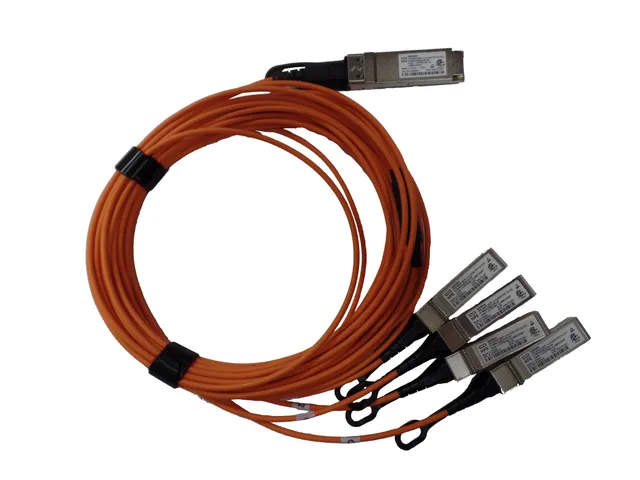 HPE Active Optical Cable - 40GBase direktkopplingskabel - QSFP+ till SFP+ - 5 m - fiberoptisk - aktiv - för P/N: Q9E63A, R3B07A