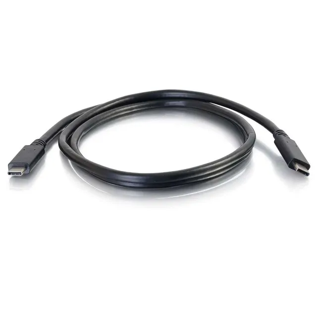 3ft USB C Cable - USB 3.2 - 10Gbps - M/M - USB-kabel - USB-C (hane) till USB-C (hane) - USB 3.1 Gen 2 / Thunderbolt 3 - 20 V - 3 A - 1 m - svart