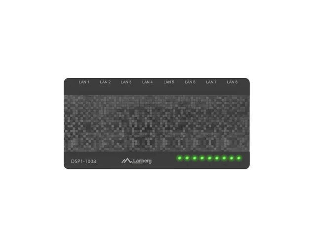 DSP1-1008 Nätverksswitch 8-portar 100/1000mbps