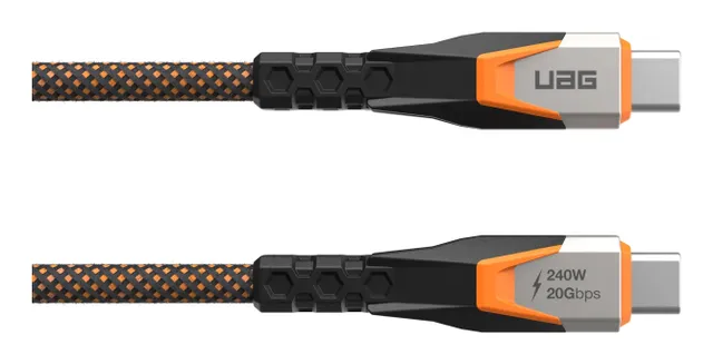 SRGE Cable USB-C - USB-C 0.75m 240W USB 3.2 black/orange
