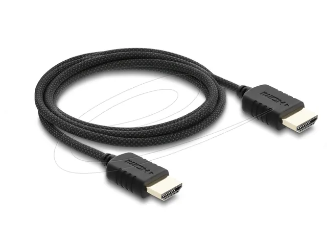 - High Speed - HDMI-kabel - HDMI hane till HDMI hane - 2 m - tredubbelt skärmad koaxial - svart - 8K60 Hz (7680 x 4320) stöd, 5K120 Hz (5120 x 2880) stöd, 4K240 Hz (3840 x 2160) stöd, eARC, bandbredd 48 Gbps