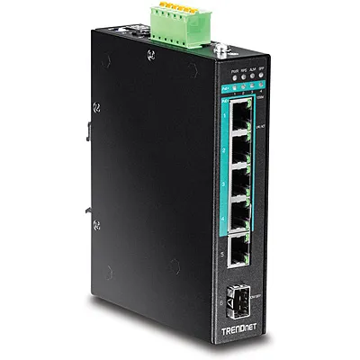 TI-PG541 - switch - 5 portar - DIN-skenm