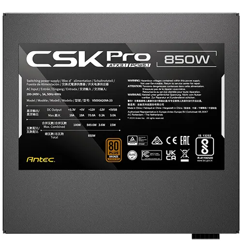 CSK850 Pro EC 850W Svart