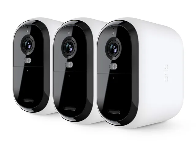Essential XL 2K säkerhetskamera (3-pack, vit)