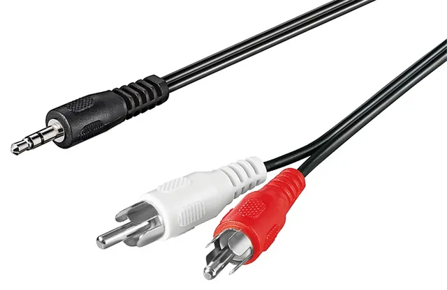 3,5 mm till 2x RCA 3 m