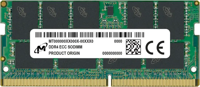 Micron - DDR4 - modul - 32 GB - SO DIMM 260-pin - 3200 MHz / PC4-25600 - CL22 - ECC