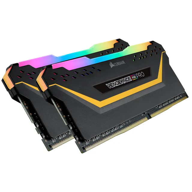 Vengeance RGB PRO DDR4-3200 - 16GB - CL16 - Dual Channel (2 pcs) - Intel XMP - Svart med RGB