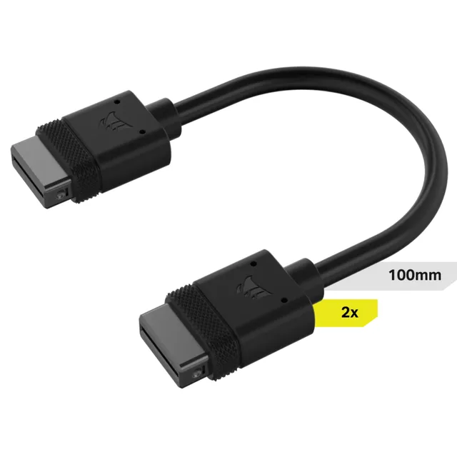 iCUE LINK Cable 100mm x2 (straight connectors)