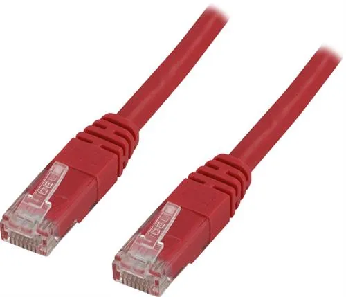 UTP Cat5e patchkabel 5m, röd