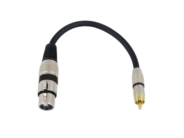 3022075J, XLR (3-stift), Kvinna, RCA, Man, 0,15 m, Svart