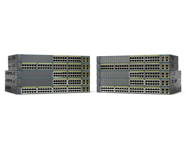 Catalyst 2960-Plus 24LC-L - Switch - Administrerad - 16 x 10/100 + 8 x 10/100 (PoE) + 2 x kombinations-Gigabit SFP - rackmonterbar - PoE (123 W)