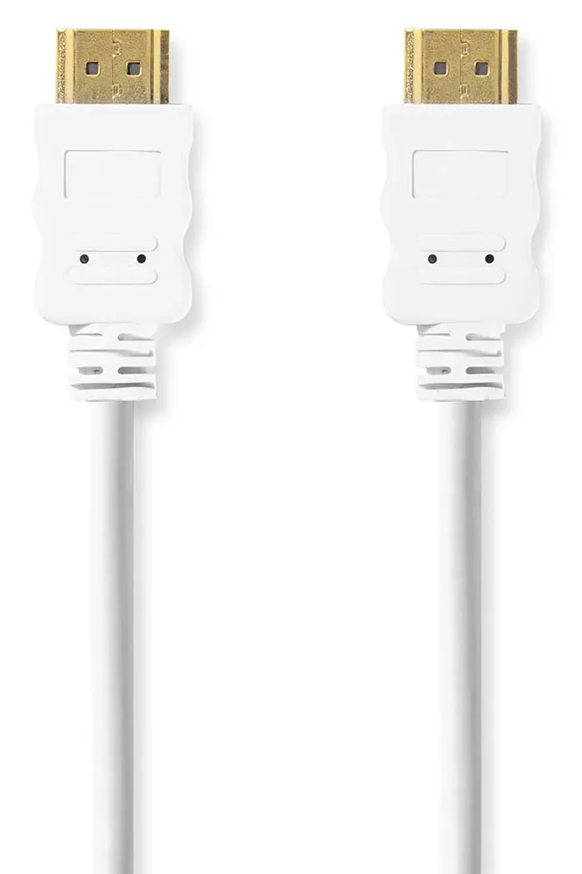 High Speed HDMI ™ kabel med Ethernet | HDMI™ Kontakt | HDMI™ Kontakt | 4K@30Hz | ARC | 10.2 Gbps | 2.00 m | Rund | PVC | Vit | Låda