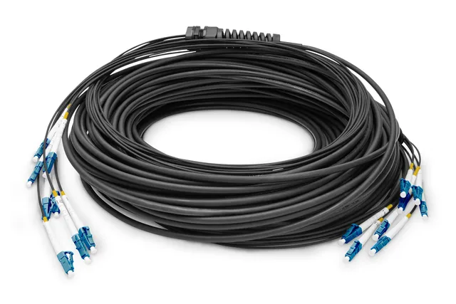 breakout cable - 150 m - black - Svart - 150m
